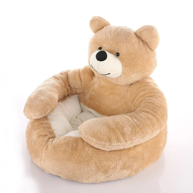 Cama Oso Suave para Perros Salchicha