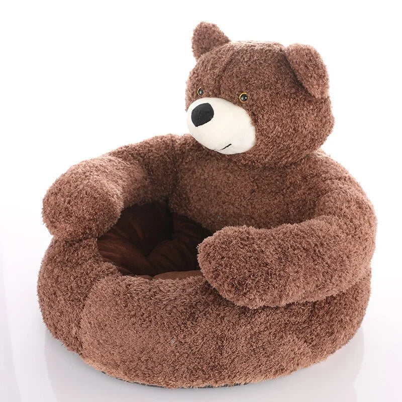 Cama Oso Suave para Perros Salchicha