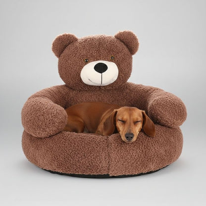 Cama Oso Suave para Perros Salchicha