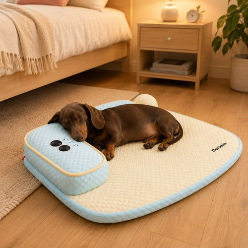 Sleepy Dachshund Cooling Mat