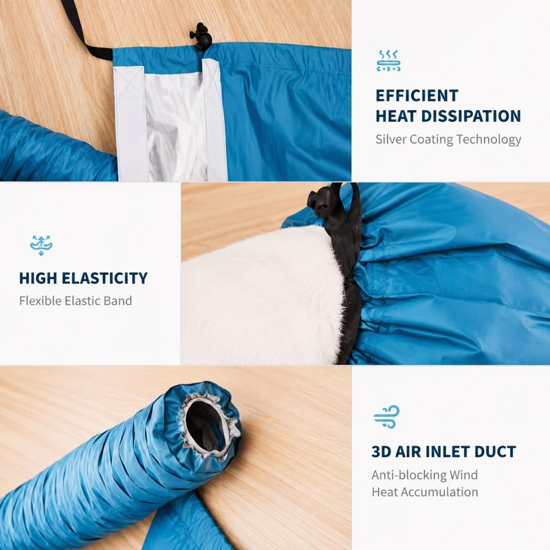 Speedy Dachshund Drying Bag features