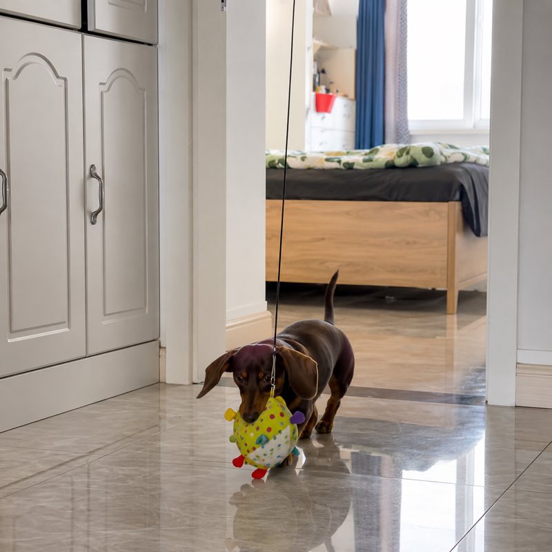 Squeaky Ball Interactive Dachshund Toy