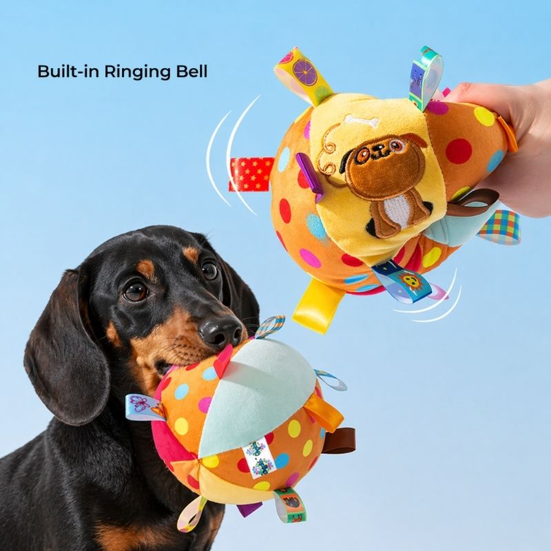 Squeaky Ball Interactive Dachshund Toy