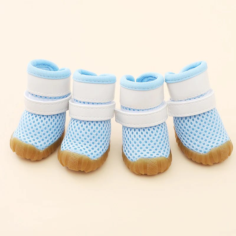 Summer Breathable Dachshund Shoes mesh fabric closeup