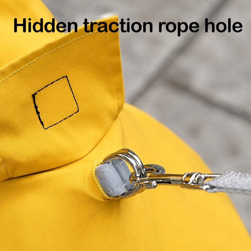 Hidden traction rope hole detail on the back of the Jumpsuit